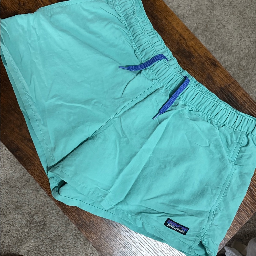 Patagonia Teal Athletic Shorts
